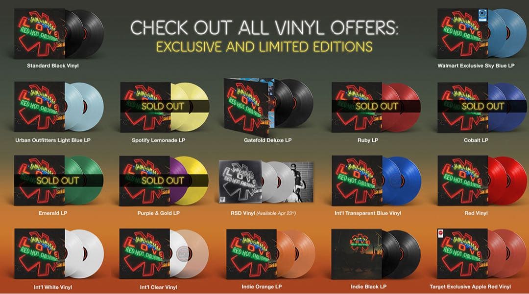 RED HOT CHILI PEPPERS レッチリ LA限定 LP レコード