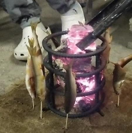 原始焼き　yumi's　2.7L　魚焼き　囲炉裏　ろばた　炭金枠