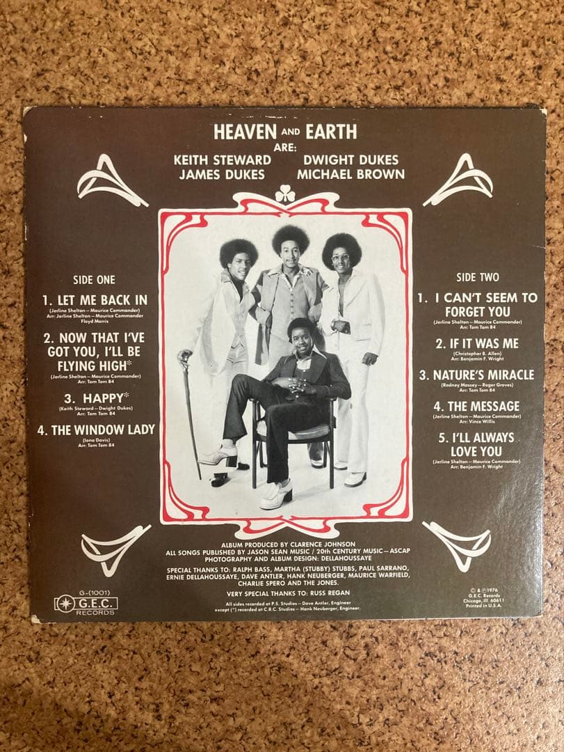 Heaven and Earth 　　　レアグルーヴ1976 US