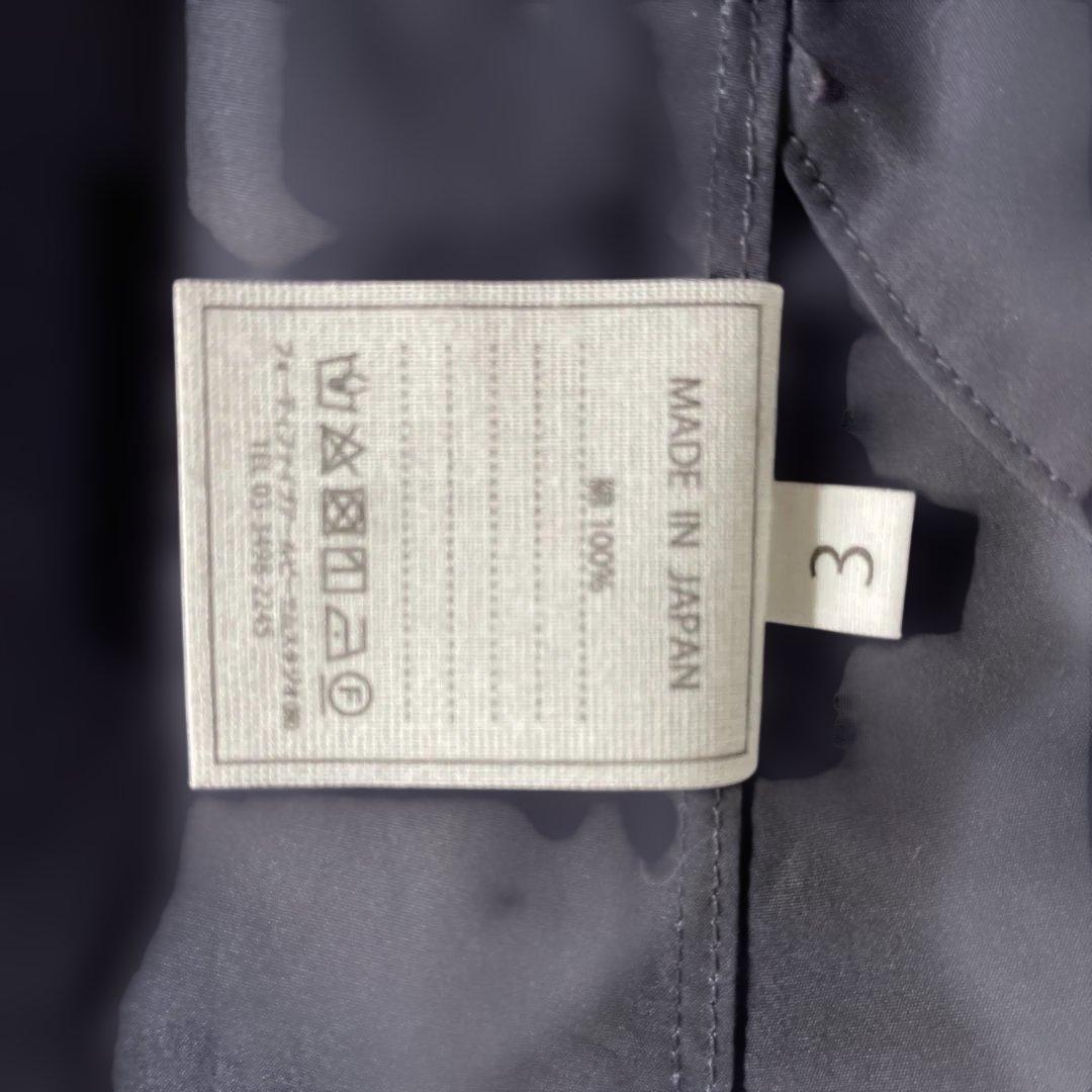 45r コットン/ネイビーロングコート　春、秋