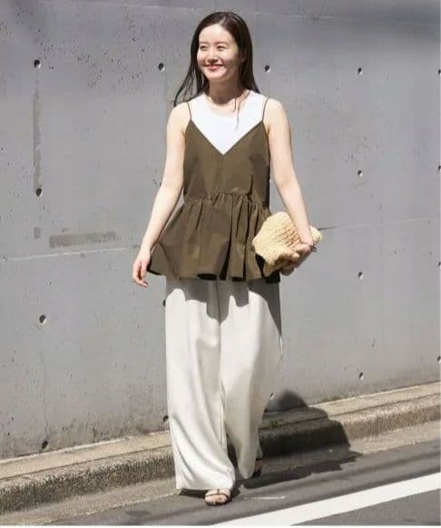 【2025新品未使用タグ付き】IENA イエナグログランキャミブラウス