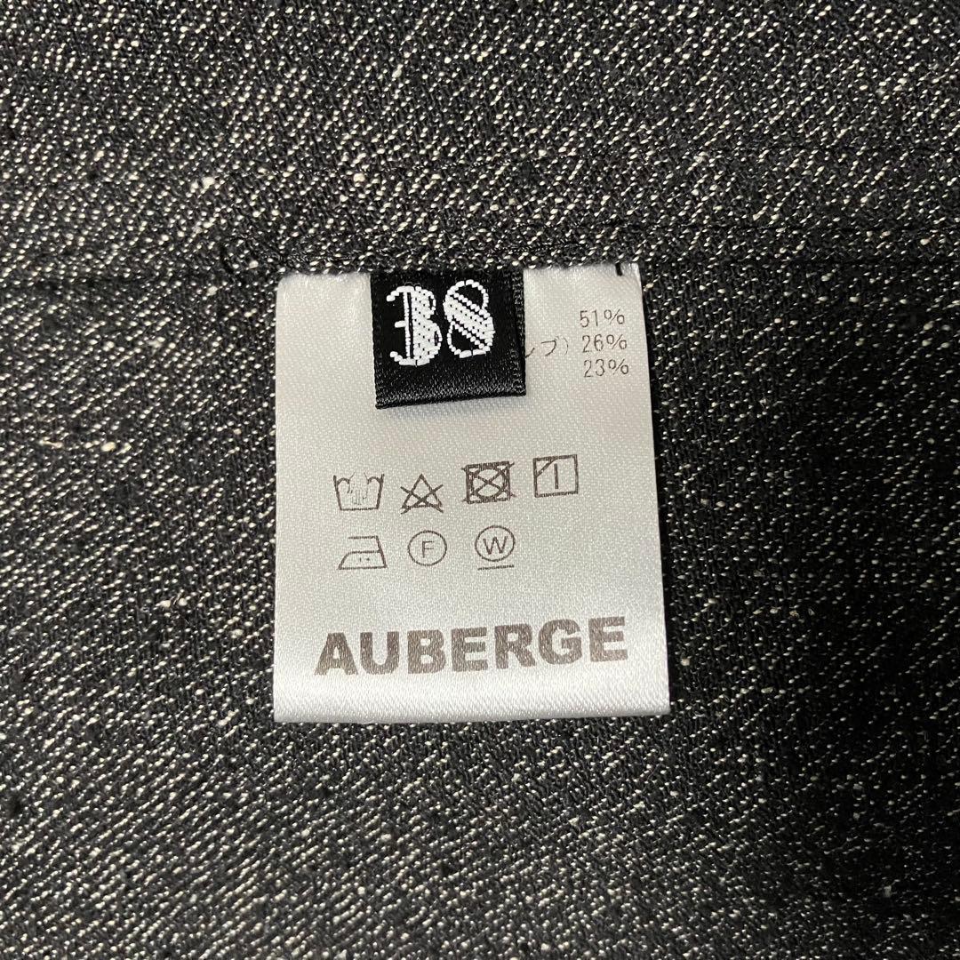 希少AUBERGE eiffel noir ブラックシャンブレー38サックコート