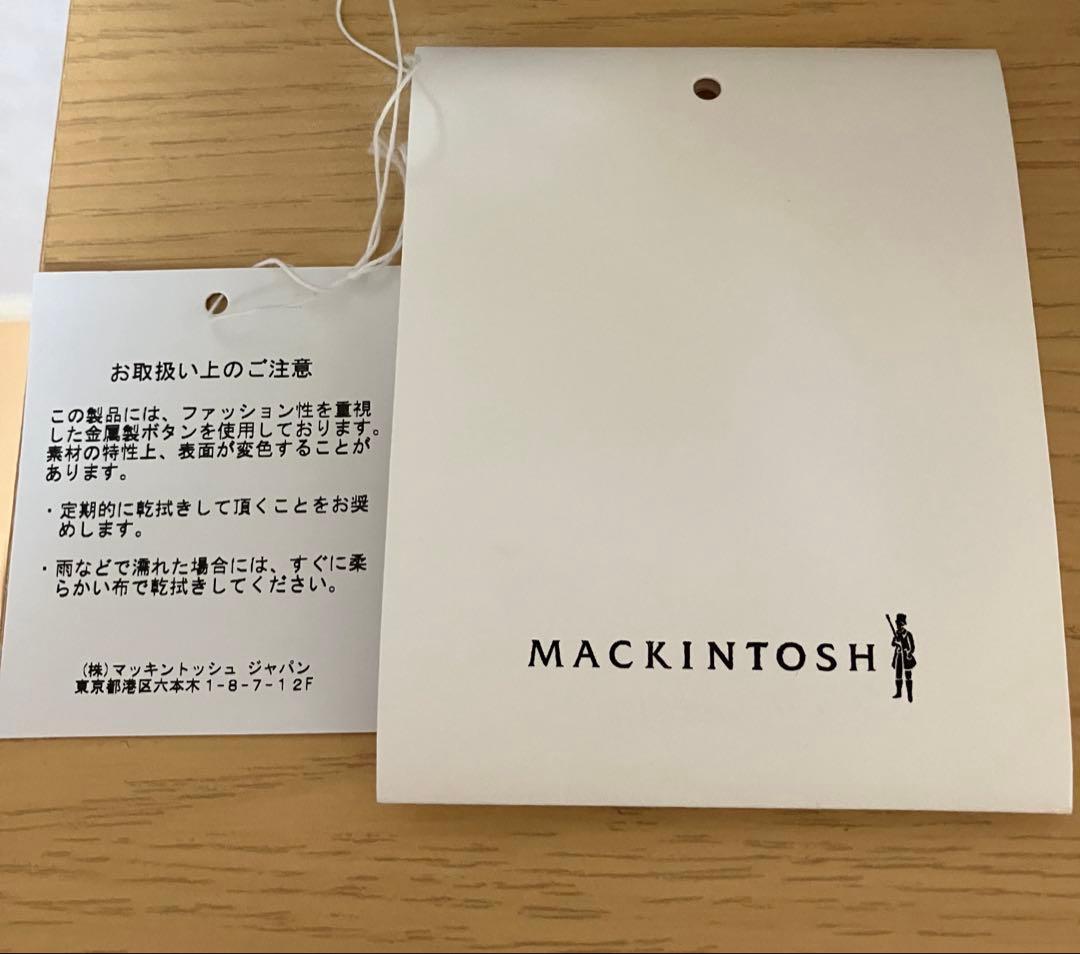 美品　MACKINTOSH　マッキントッシュ　 ハンビー ノーカラー　コート　黒