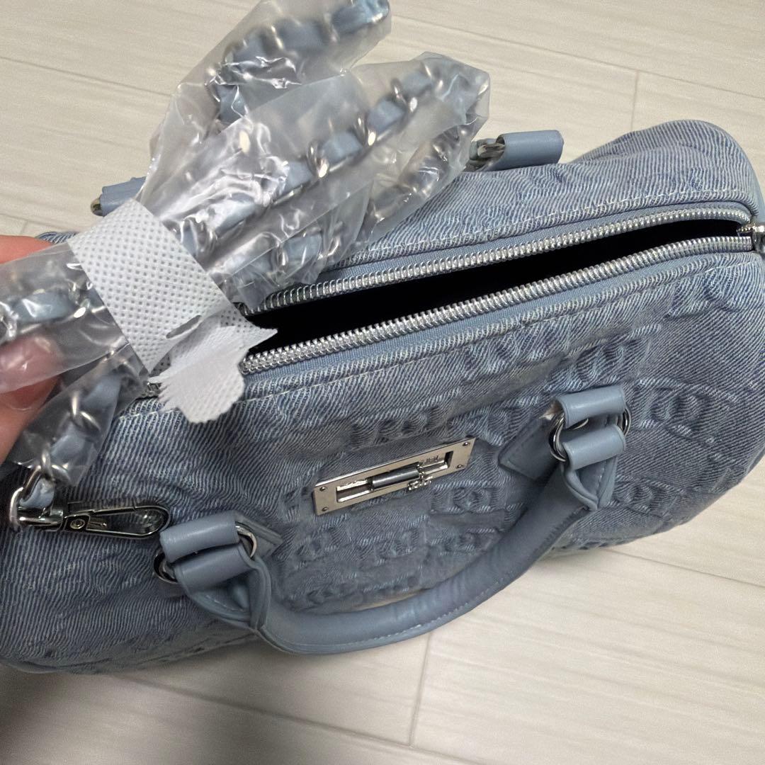 ダーリッチ エンボスロゴデニムボストンバッグ ノベルティ　Darich