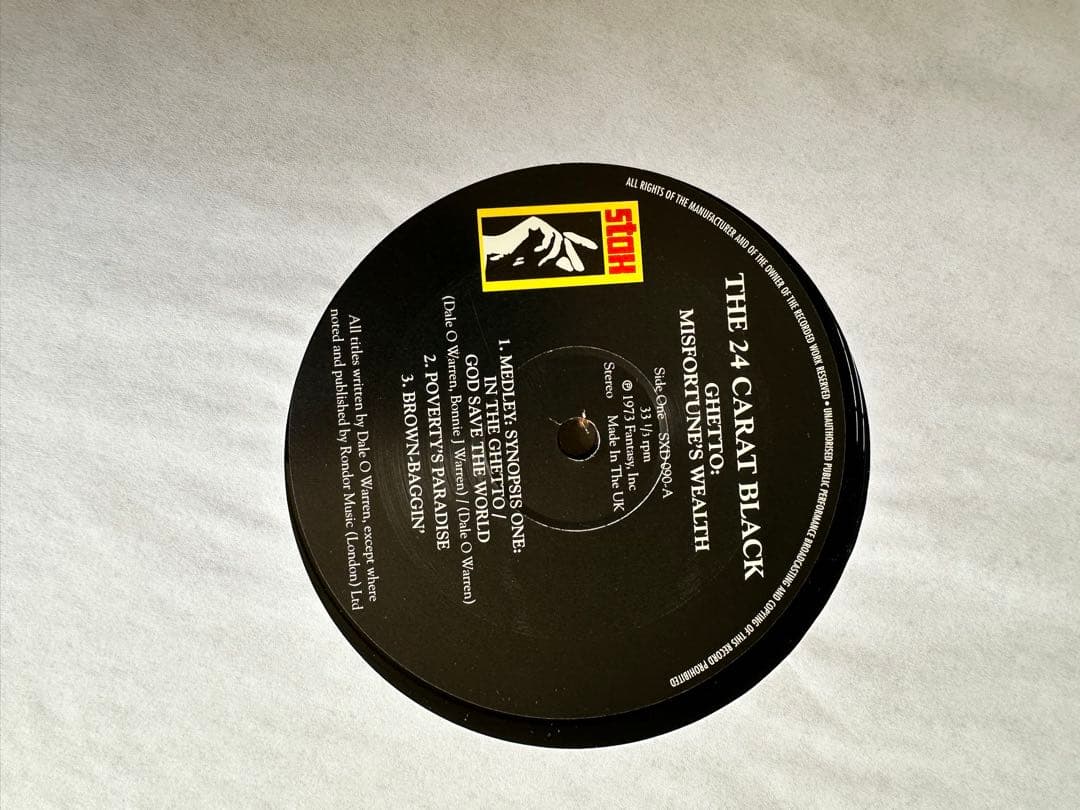 THE 24-CARAT BLACK GHETTO レコード