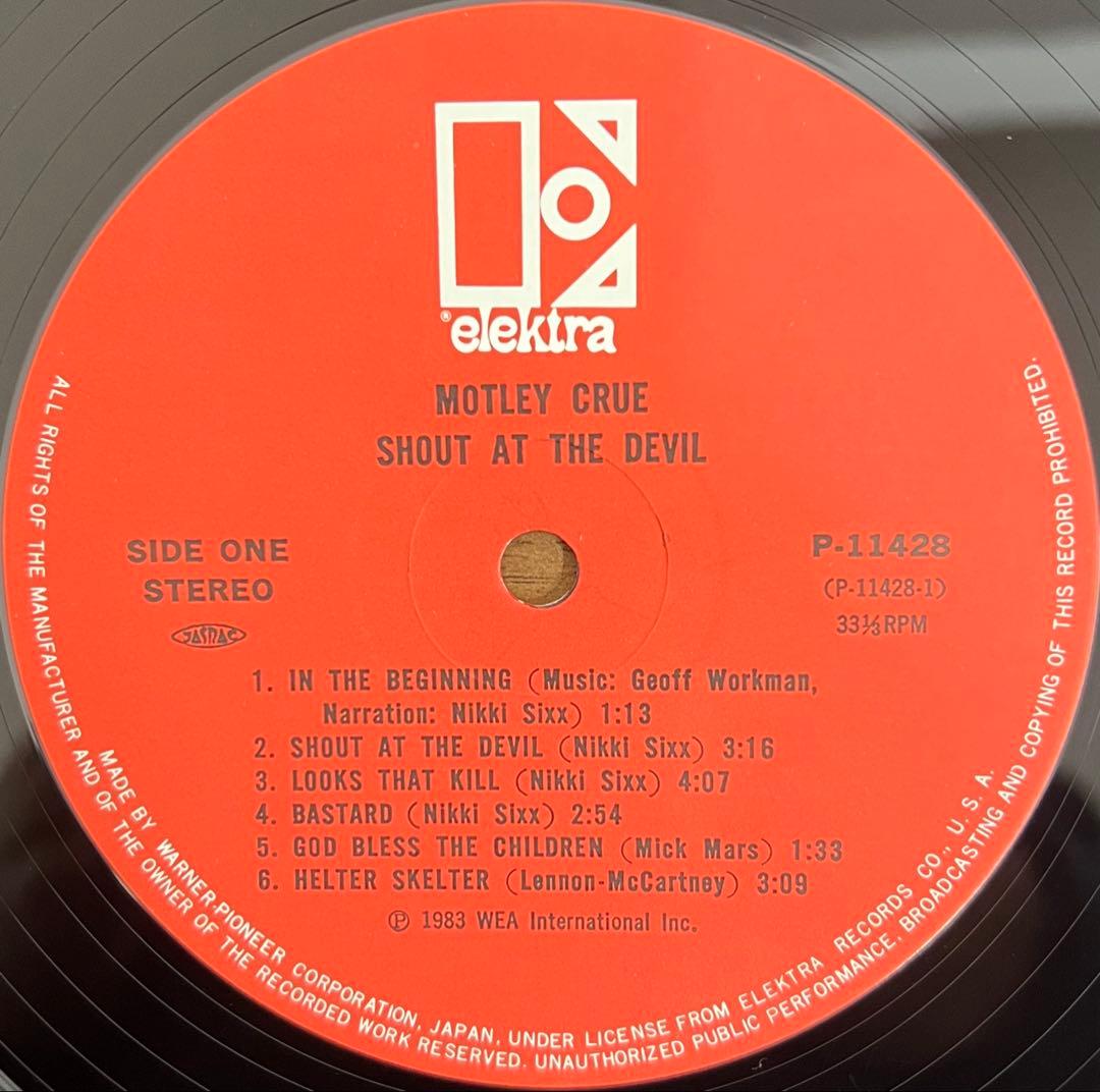 【LP/帯付】Mötley Crüe / Shout At The Devil