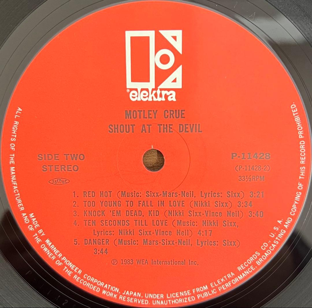 【LP/帯付】Mötley Crüe / Shout At The Devil