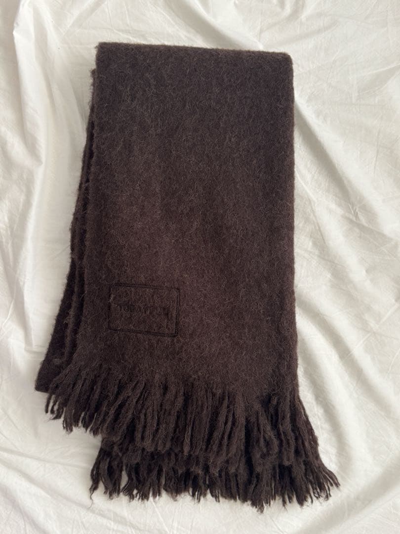 todayful Brushed Volume Stole ダークブラウン