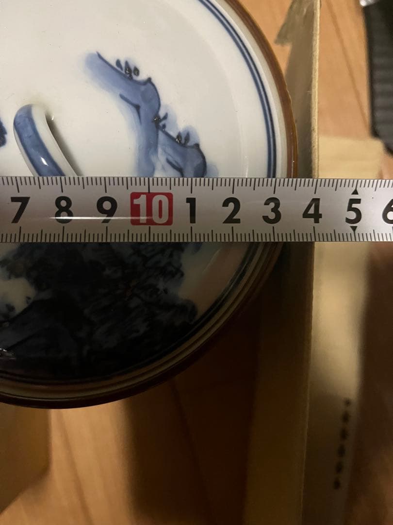 水指　茶道具　時代茶道表千家裏千家絵付け陶器骨董茶道具和風インテリア置物花器壺