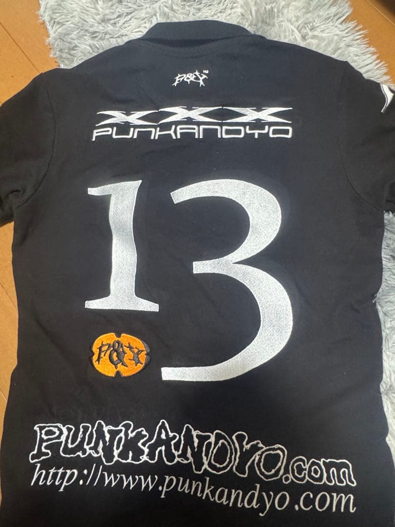 PUNKANDYO ポロシャツ ZIRCHI POLO BLACK