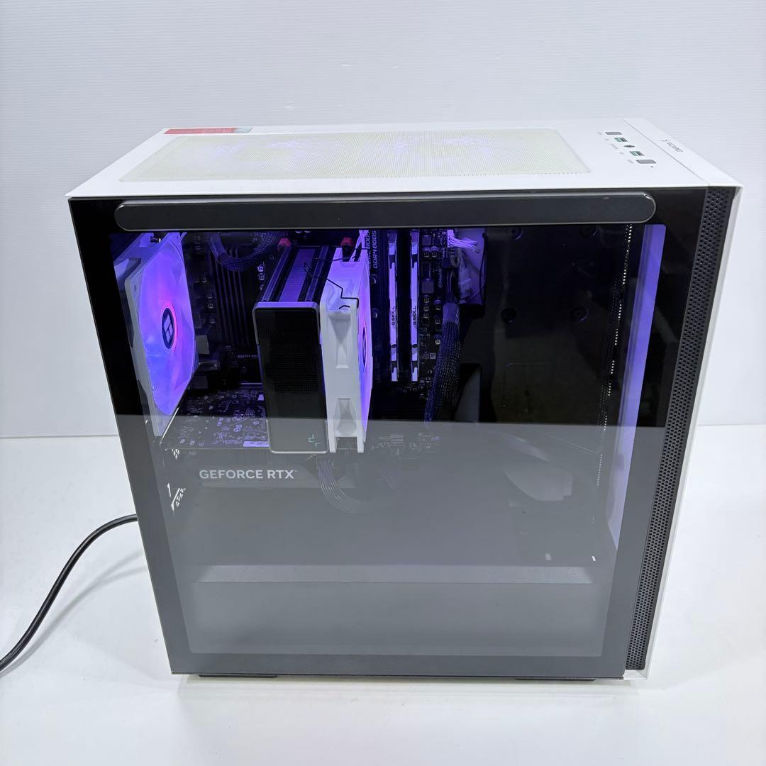 やや美品 自作ゲーミングPC Ryzen5 5600 RTX4060 色変LED