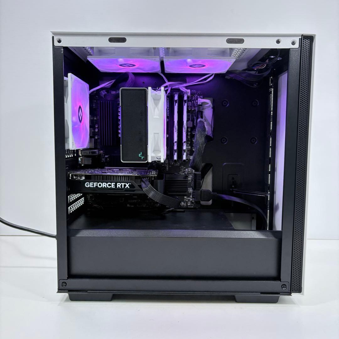 やや美品 自作ゲーミングPC Ryzen5 5600 RTX4060 色変LED