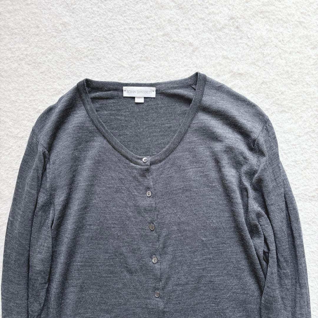 ジョンスメドレー✨JOHN SMEDLEY カーディガン メリノウール L