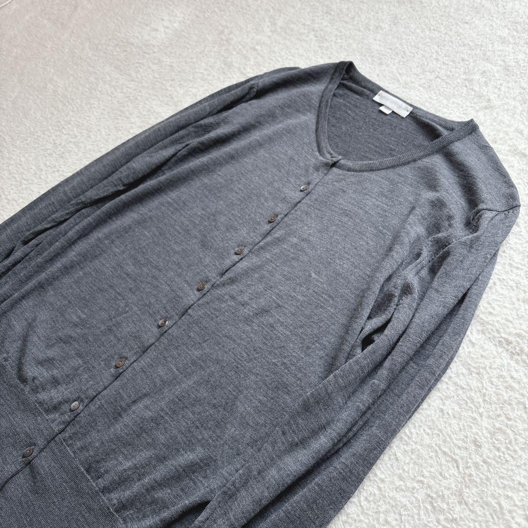 ジョンスメドレー✨JOHN SMEDLEY カーディガン メリノウール L