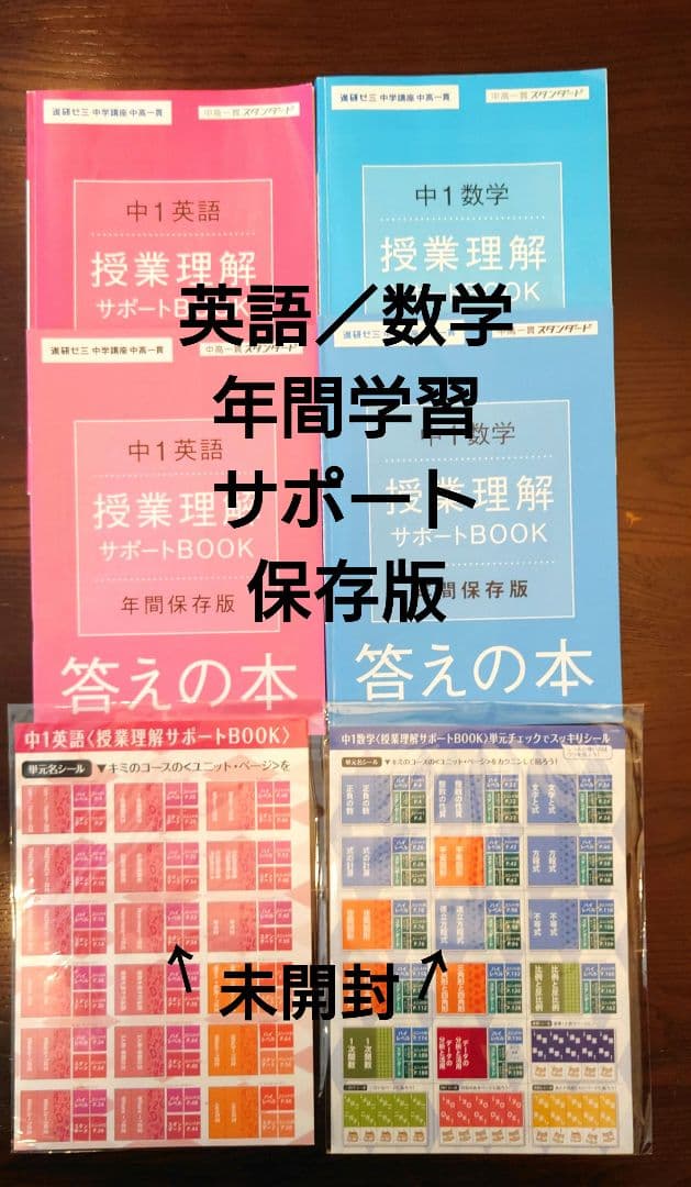 進研ゼミ中学生コース　中高一貫スタンダード中1　2024/4〜2025/2　美品