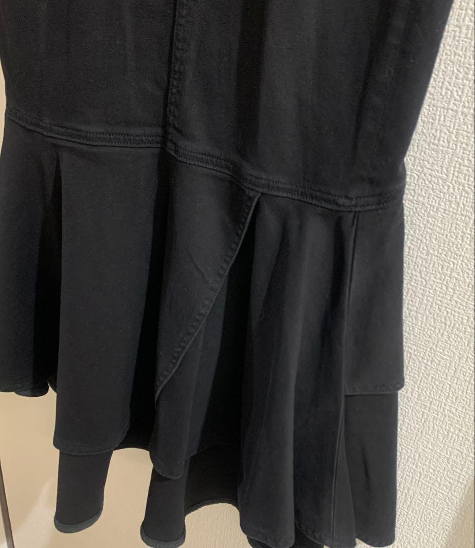 【美品】EIMY ISTOIRE デニムブラックフレアスカート