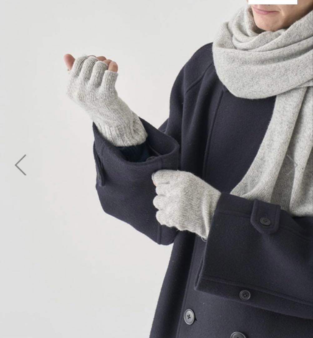 美品 ジョンスメドレー 手袋 ニットグローブ 英国製 カシミア混 スマホ対応