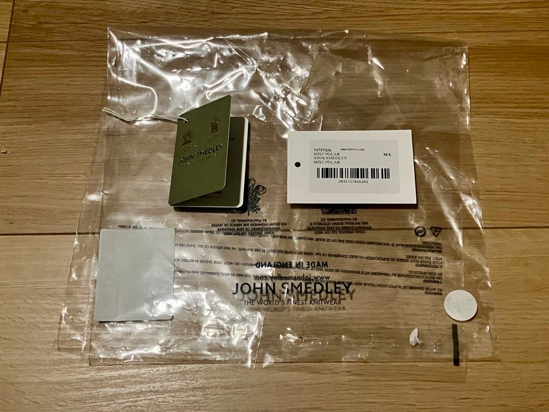 美品 ジョンスメドレー 手袋 ニットグローブ 英国製 カシミア混 スマホ対応