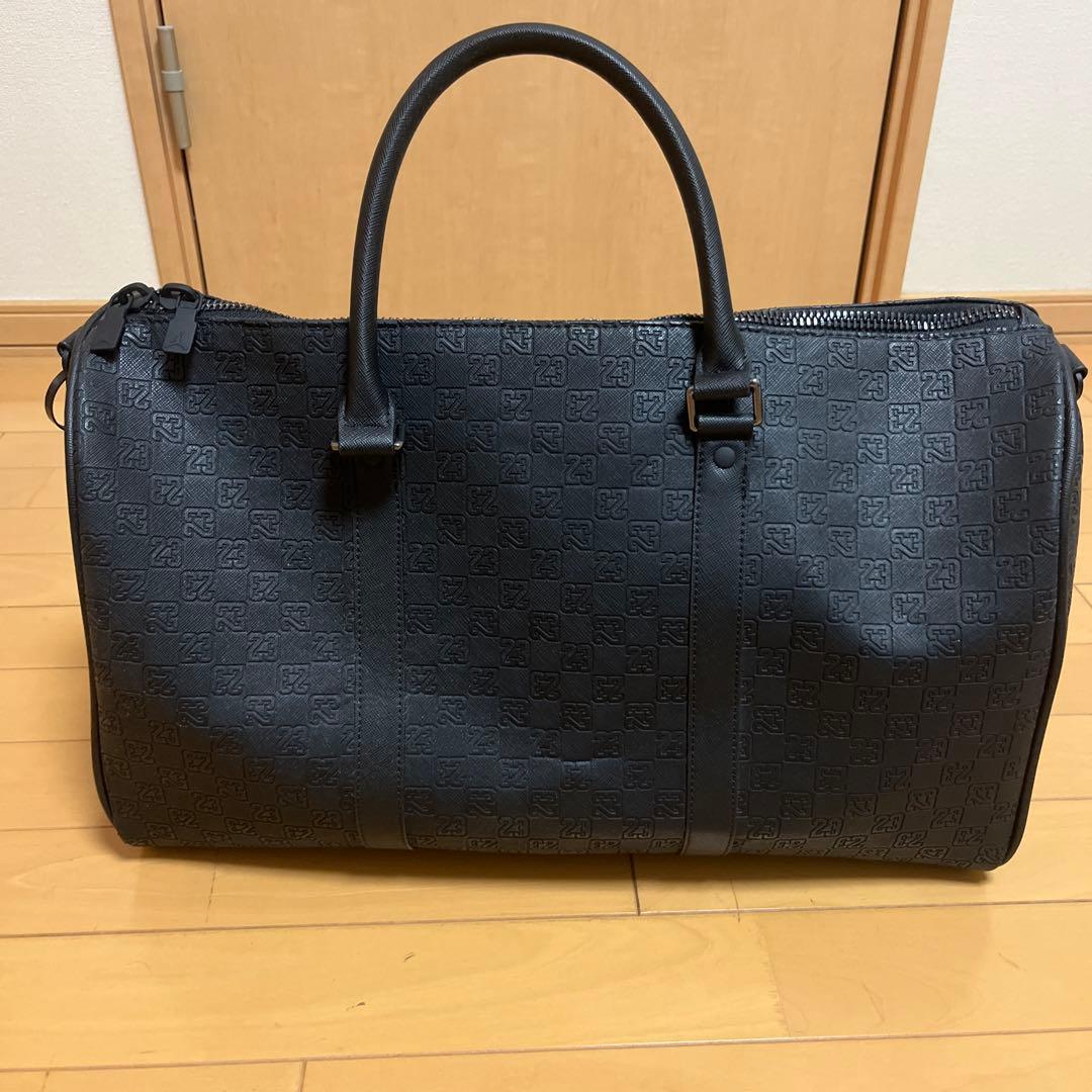 Jordan ブラック モノグラム　ボストンバッグ(25L)