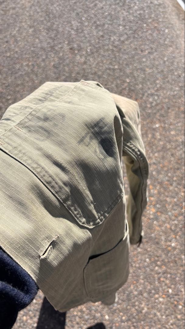 ジャケット・アウター 40s USMC P-41 HBT JACKET PRATC HEN