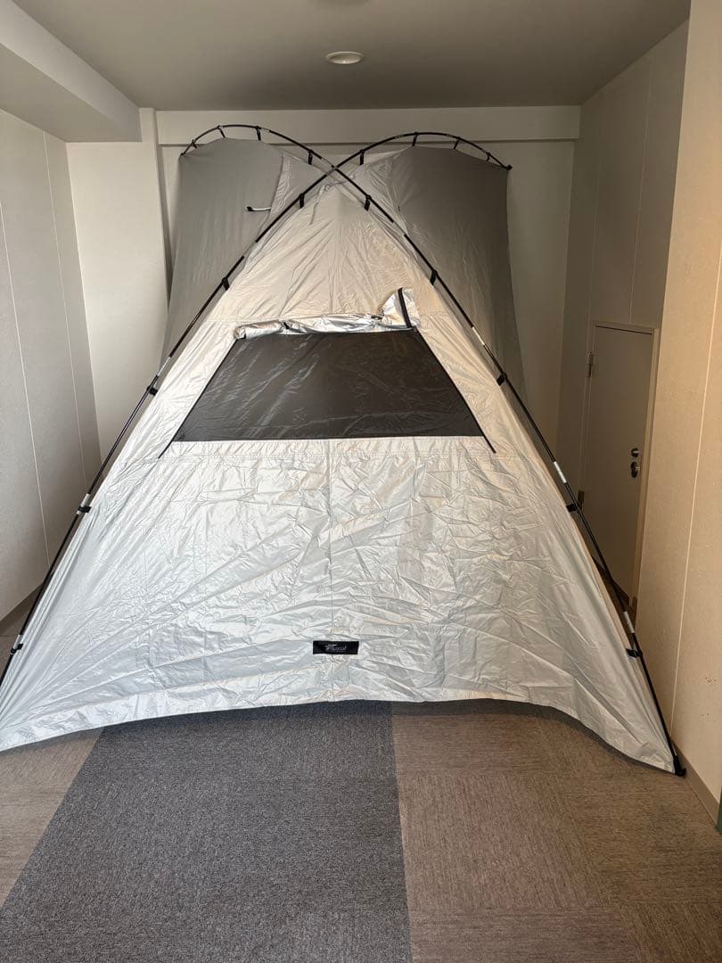 FIELDOORカーサイドタープ 250cm×350cm　テントポール2本付