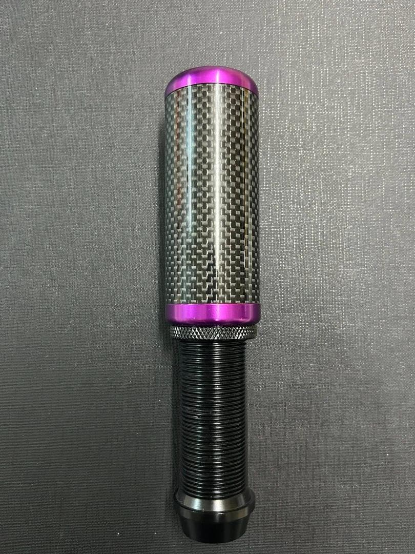 シフトノブ 調整式 パープル/リアルカーボン 新品 / USDM JDM