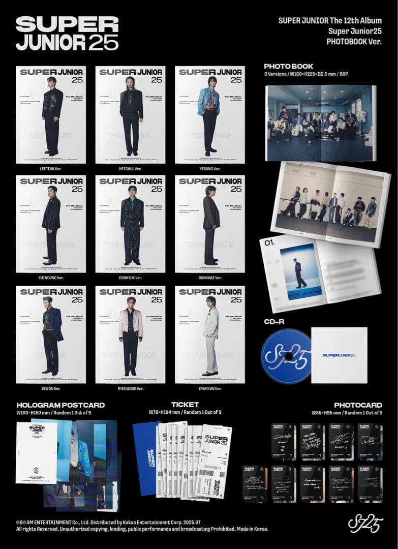 【新品・未開封】SJ 正規12集 CD Photobook ver.(イェソン)