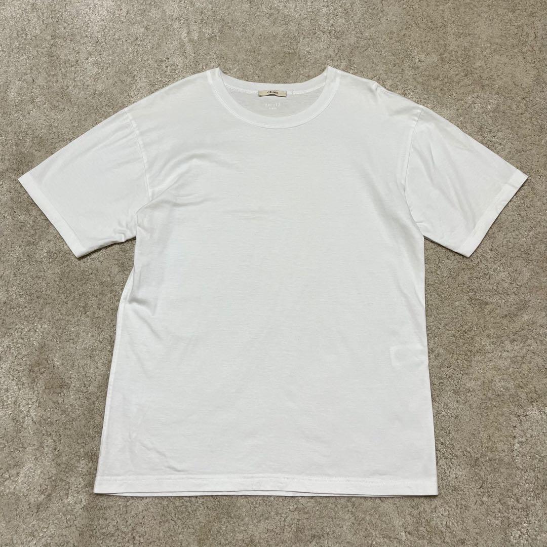 美品 超希少 セリーヌCELINE フィービー期 白T 無地 ユニセックス M