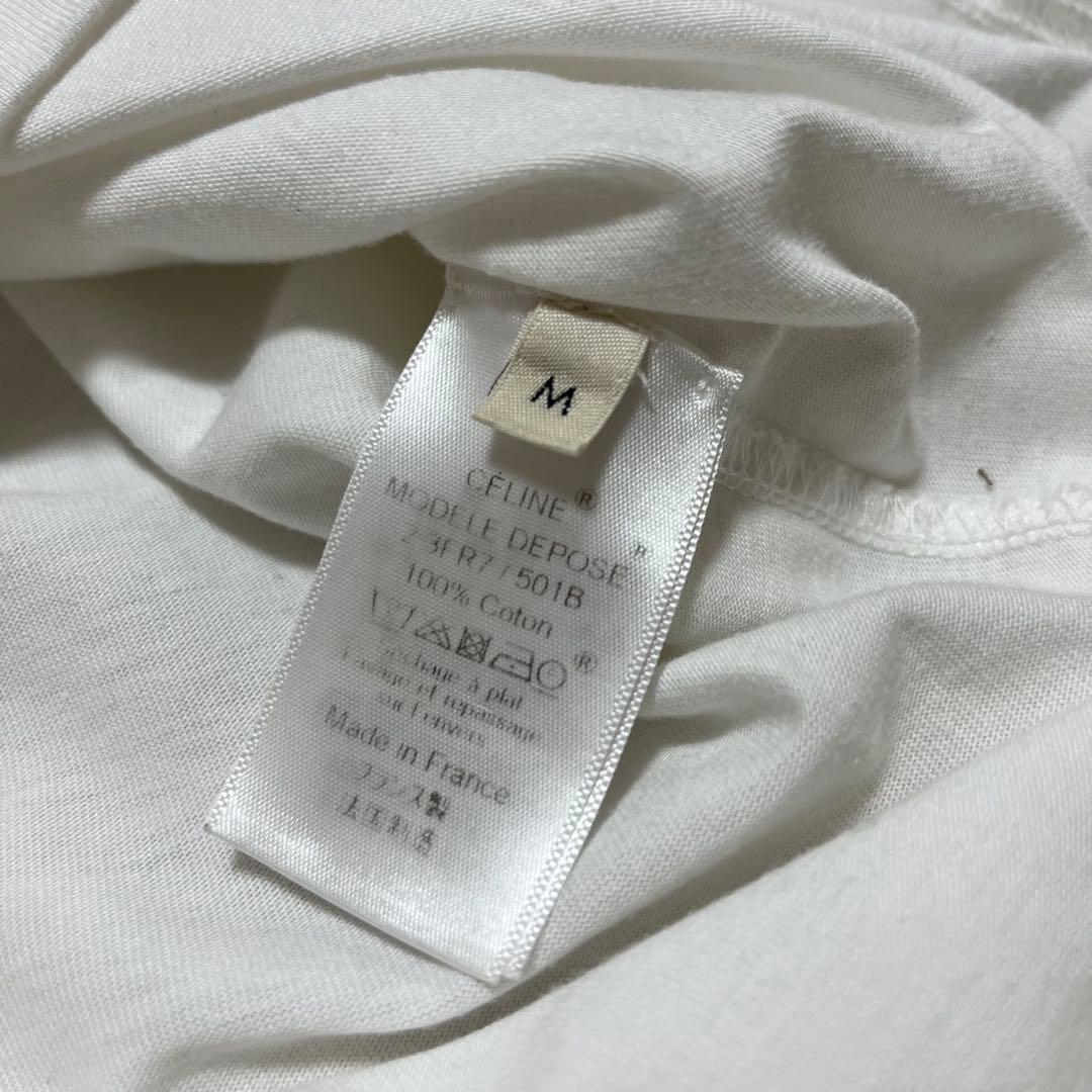 美品 超希少 セリーヌCELINE フィービー期 白T 無地 ユニセックス M