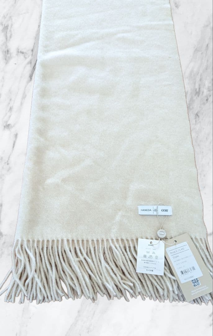 新品✨HANEDA X GOBI オリジナルストール（厚手）オーガニックベージュ