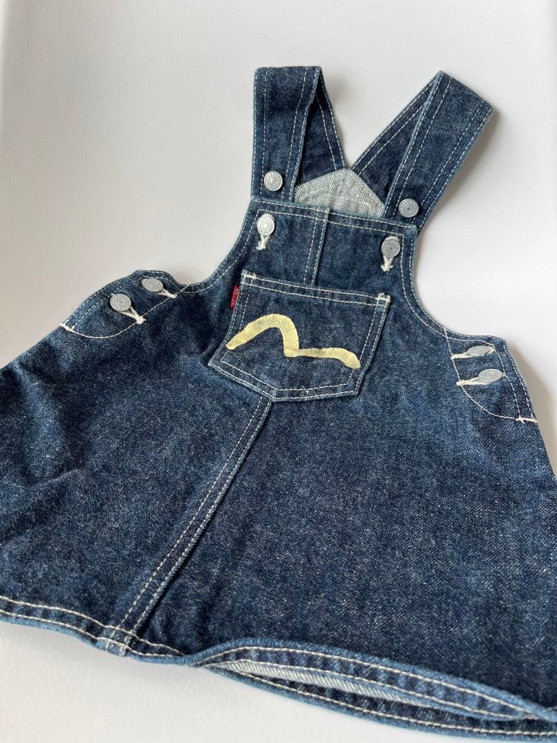 エヴィス EVISU オーバースカート ジャンパースカート 90cm