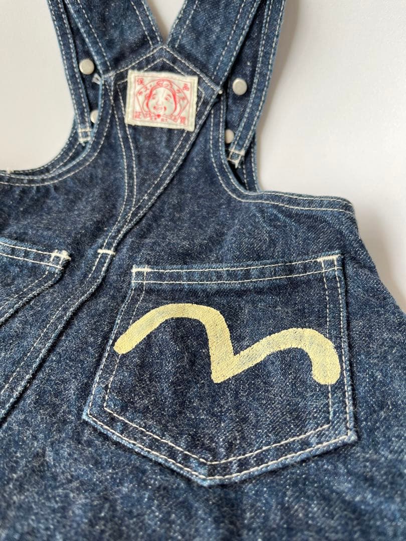 エヴィス EVISU オーバースカート ジャンパースカート 90cm
