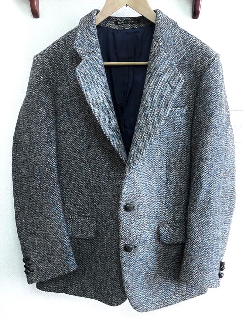 90sハリスツイード ジャケット Dunn&Co HODGES くるみボタン