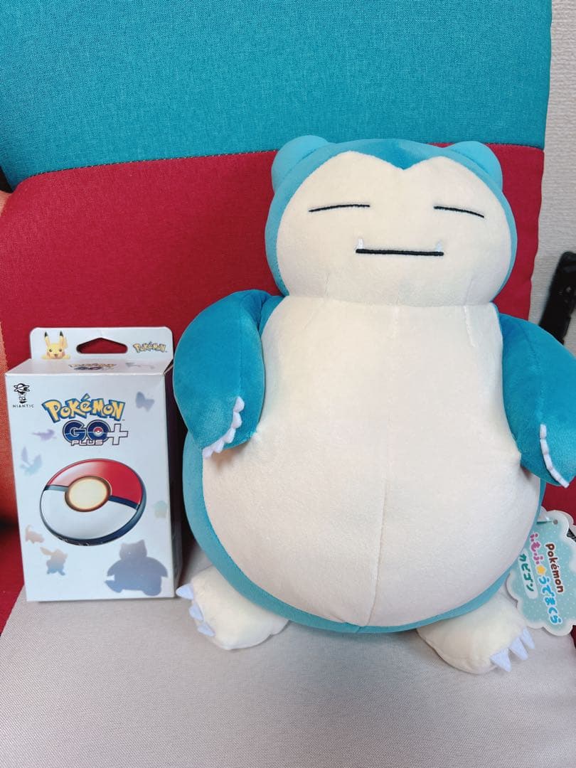 き*中様 【レア‼️限定カビゴンのぬいぐるみ付】ポケモンgoプラスプラス