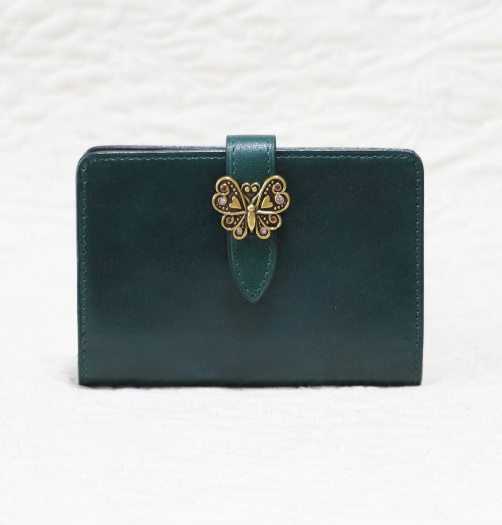 新品タグ付き【ANNA SUI アナスイ】ロジェ 蝶モチーフ 二つ折り財布
