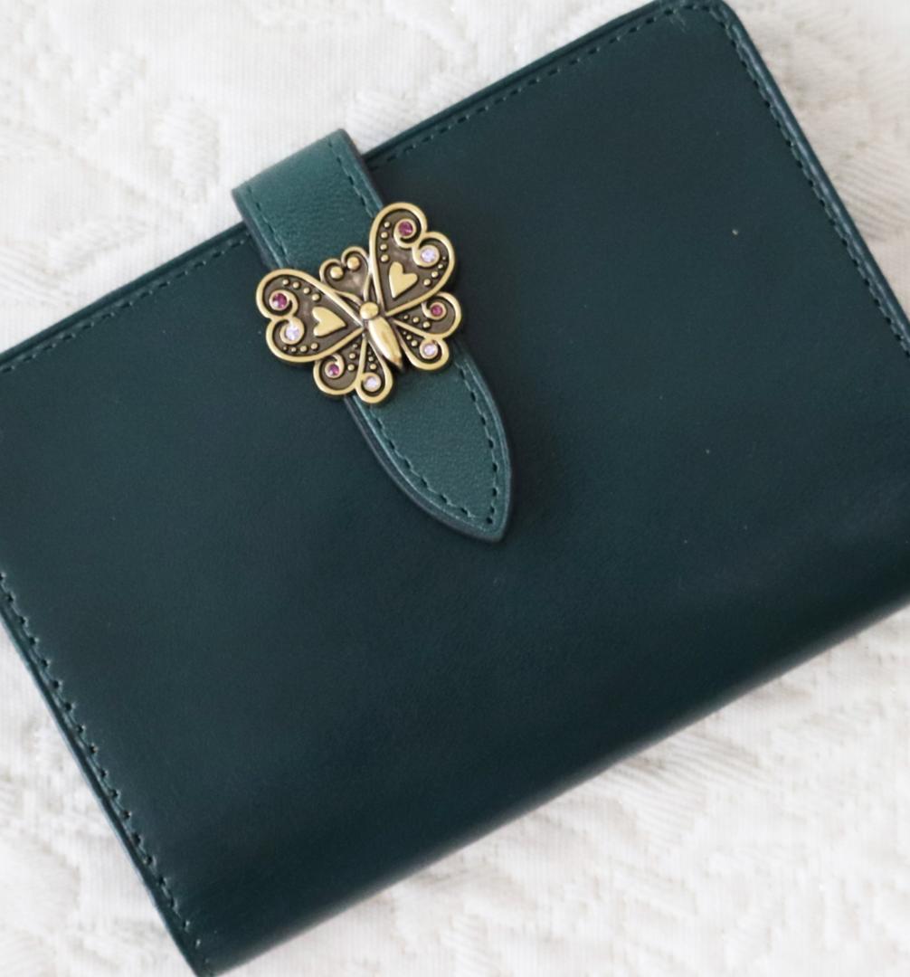 新品タグ付き【ANNA SUI アナスイ】ロジェ 蝶モチーフ 二つ折り財布