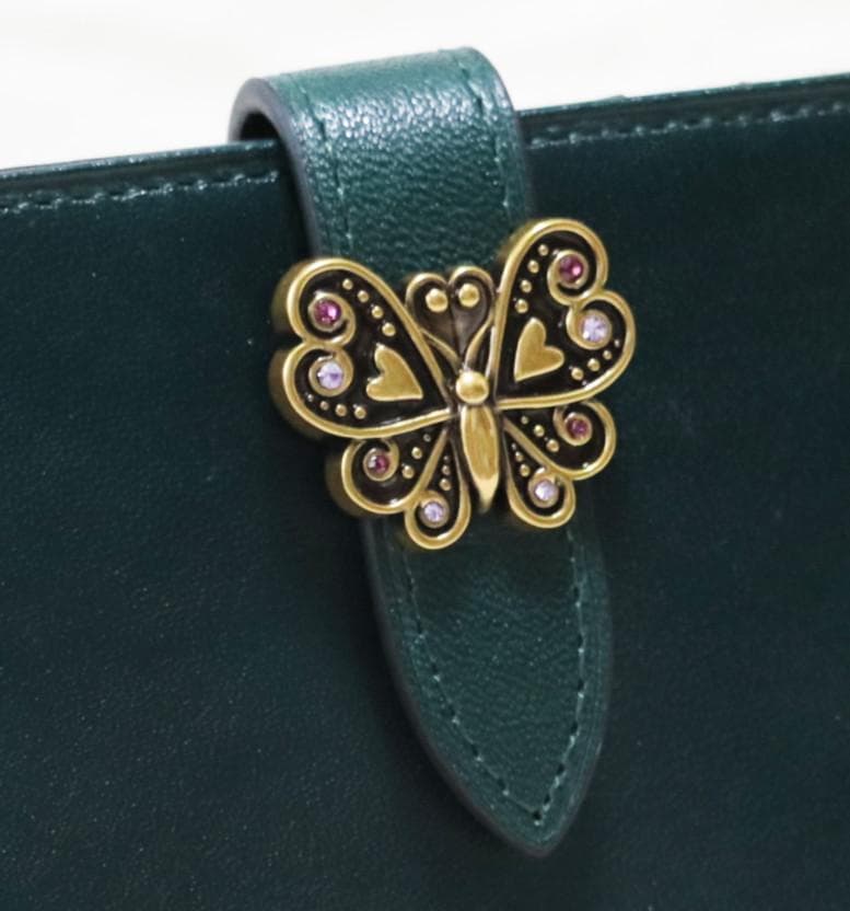 新品タグ付き【ANNA SUI アナスイ】ロジェ 蝶モチーフ 二つ折り財布