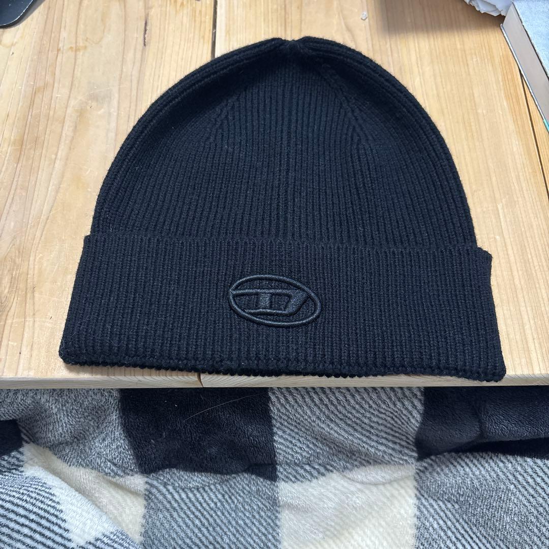 DIESEL ニット帽 黒