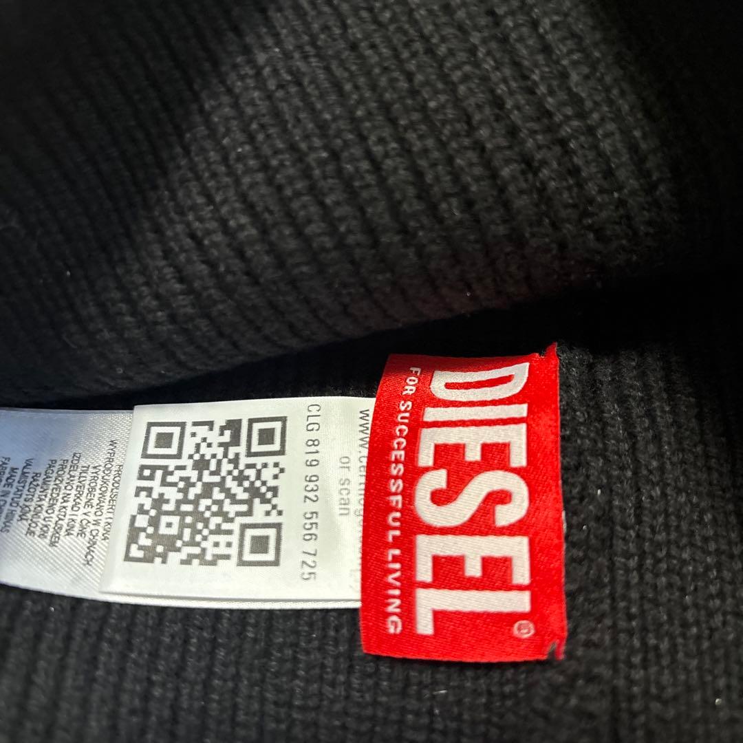 DIESEL ニット帽 黒