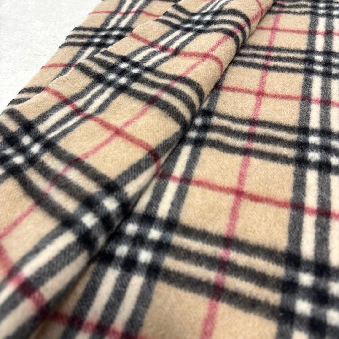 【美品】BURBERRY LONDON マフラー カシミヤ100% ノバチェック