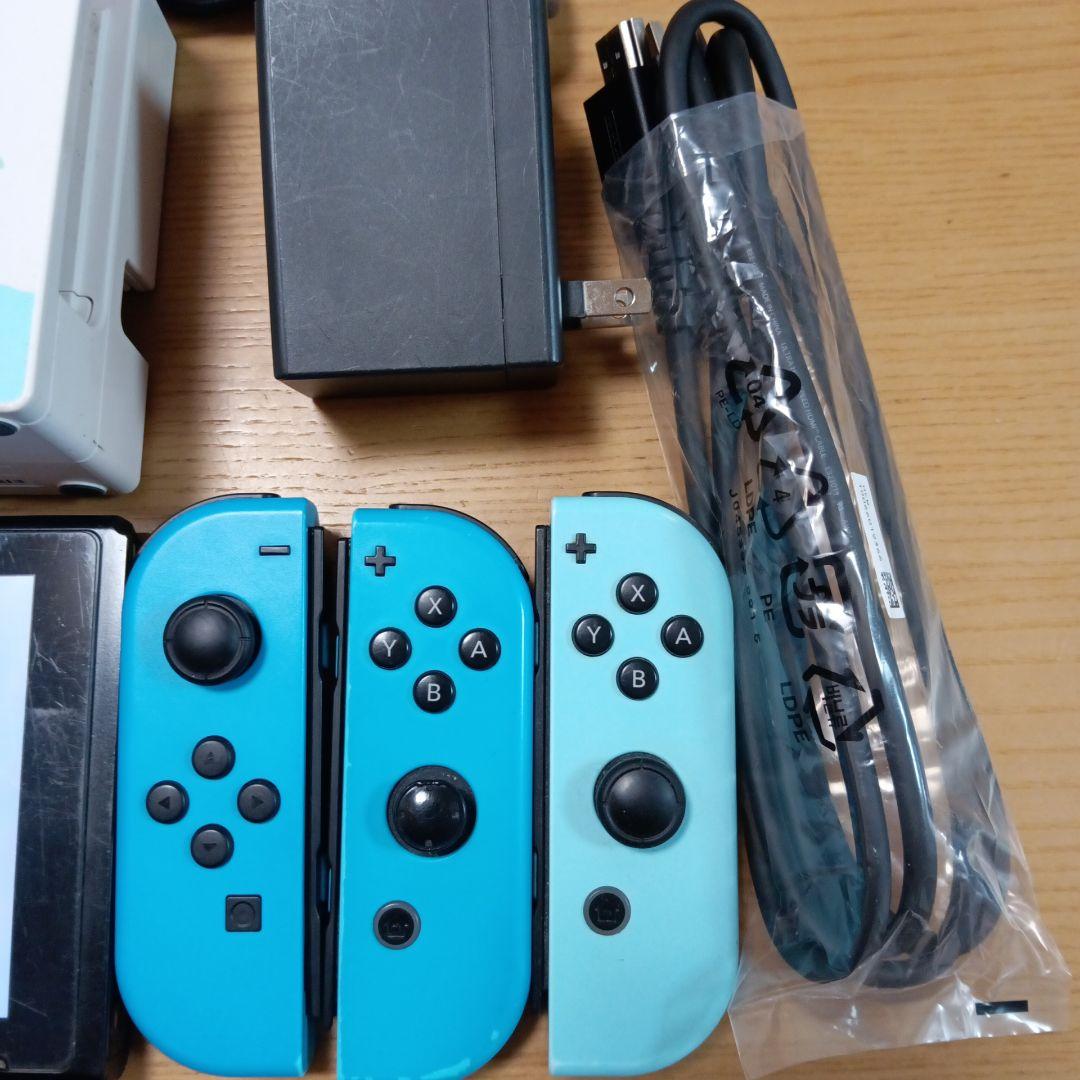 Switch本体　あつ森バージョンの本体、ドックセット
