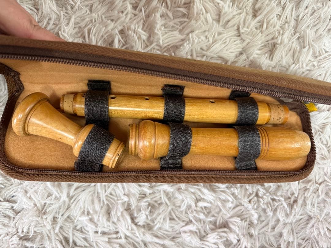 【極美品】全音 ZEN-ON 木製アルトリコーダー A-1700 楓材 コルク良