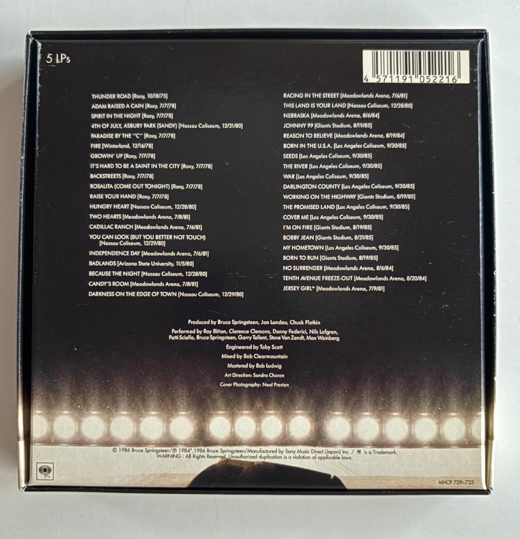 Bruce Springsteen／THE \"LIVE\" 1975-1985