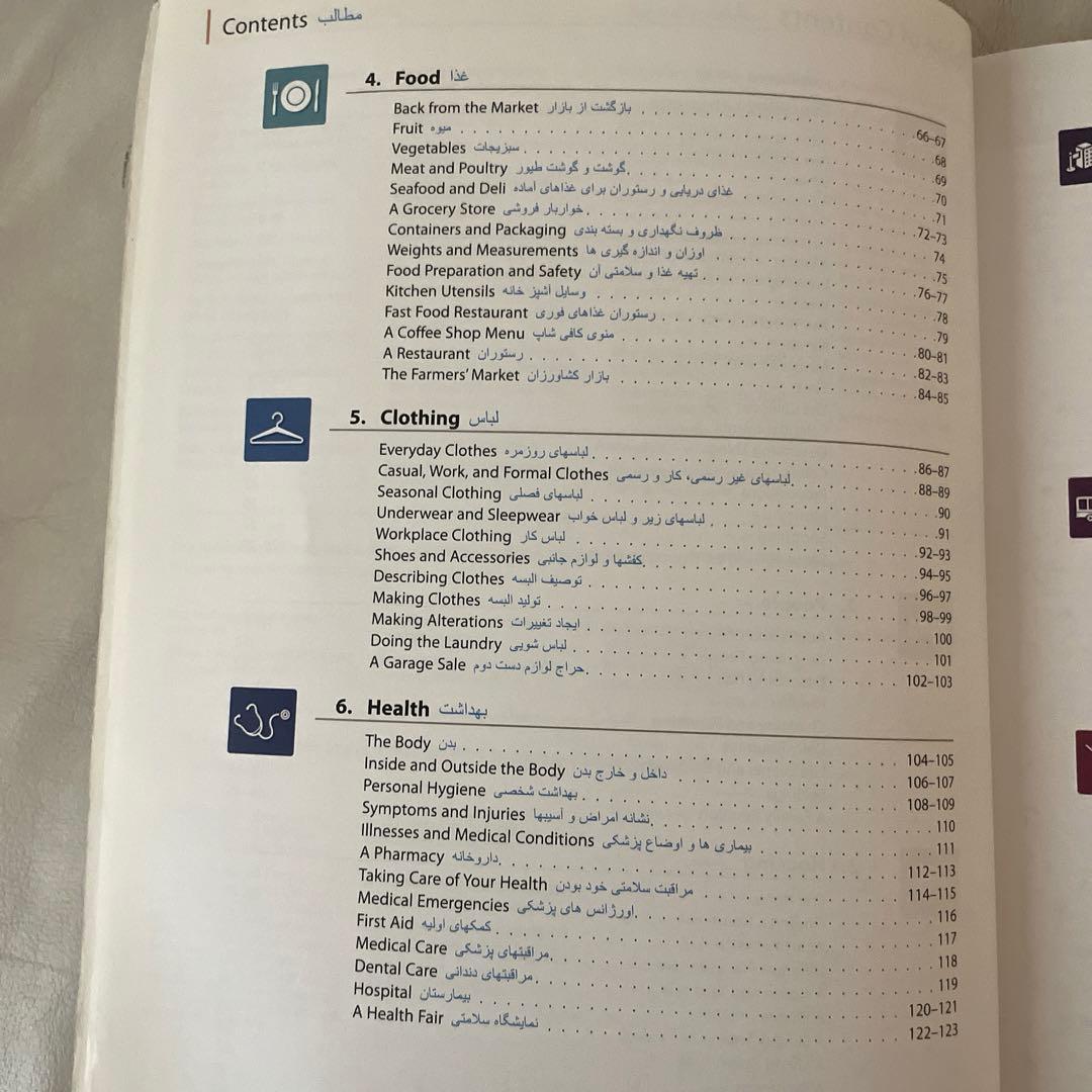 Oxford picture dictionary Farsi ペルシャ語辞書