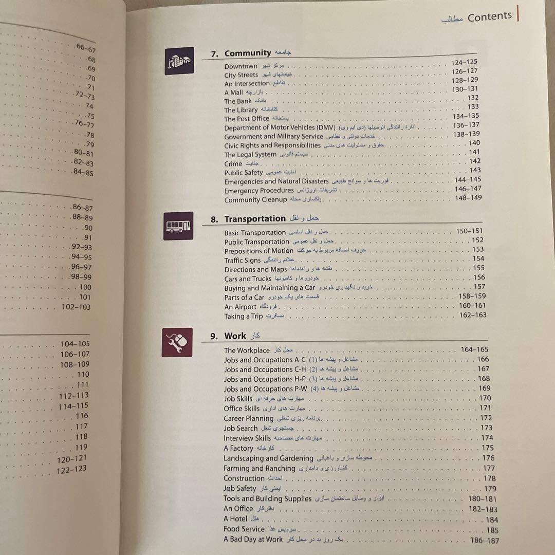 Oxford picture dictionary Farsi ペルシャ語辞書