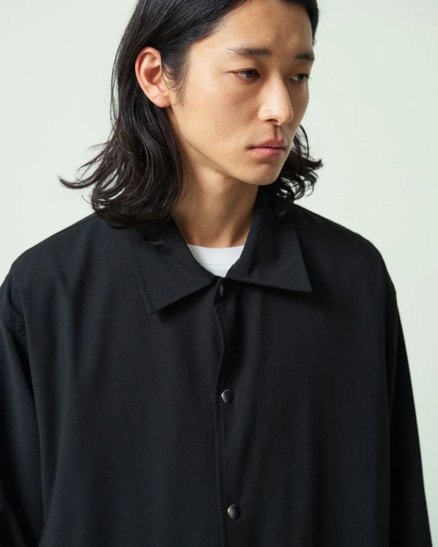 ジャケット・アウター RHYTHR SUMMER WOOL MIX COACH JACKET L