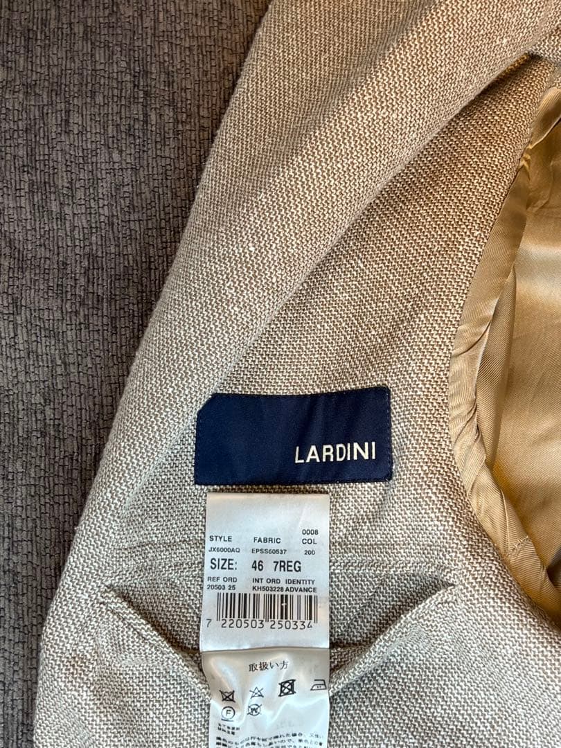 【美品 /クリーニング済】LARDINI 春夏ジャケット