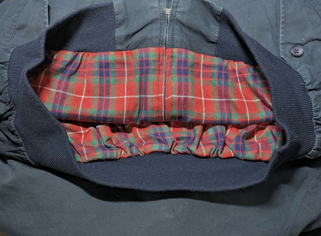 80s BARACUTA G9 スイングトップ 42　ハリントンジャケット 紺