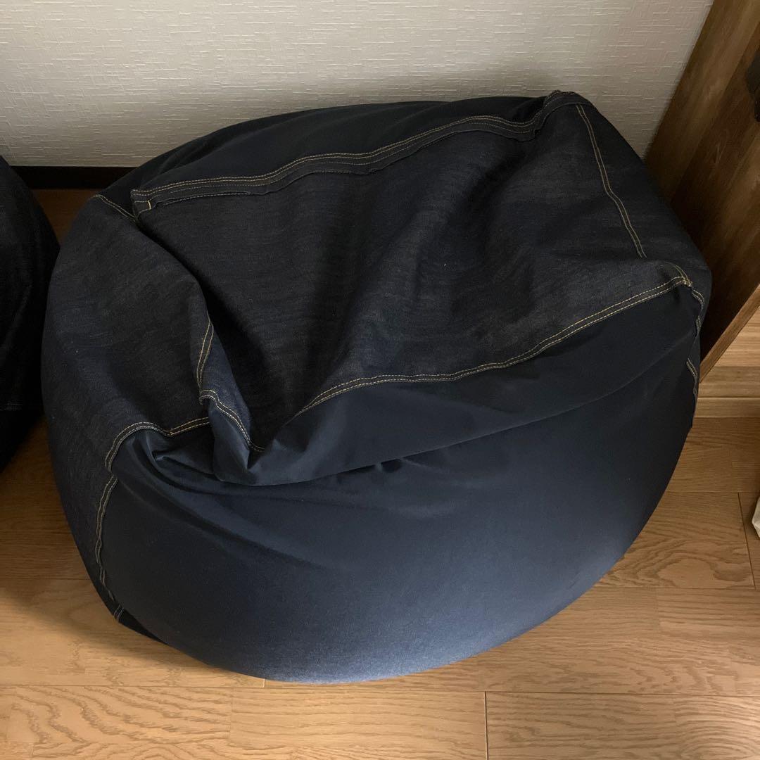 無印良品　体にフィットするソファ　綿デニム