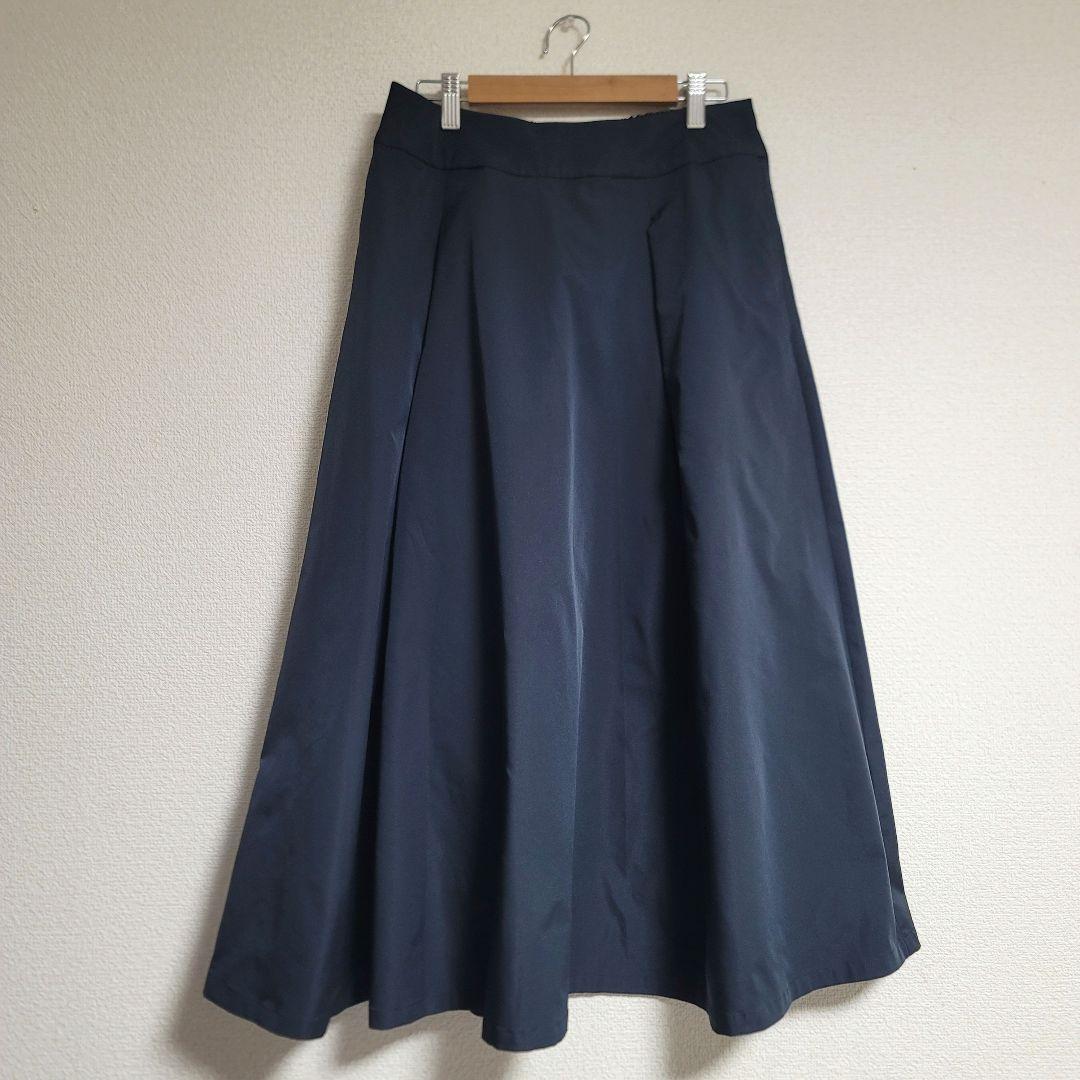 美品✨SOEJU ソージュ リモンタタックスカート バックジップ 撥水 紺